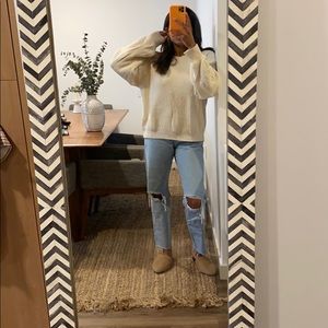 J.Crew Cream Cableknit Sweater
